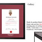 $49.95  Gallery Frame with McMaster Diploma Matte Burgundy
