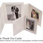 White ThankYou Card : 10 - 2.5x3.5 Portrait size