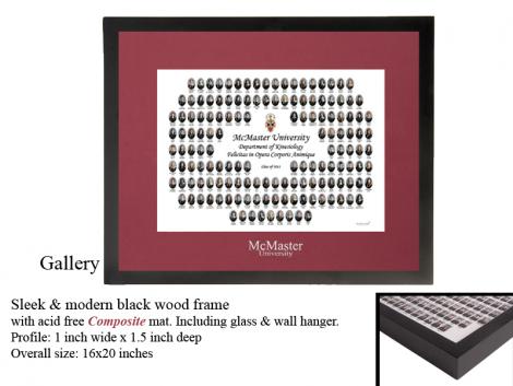 Gallery Frame with McMaster Composite Mat Burgundy