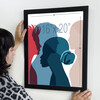 16x20 Black Wall Frame on Wall
