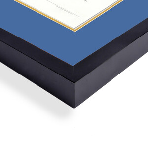 Diploma Frame University/College with SKY BLUE MATTE